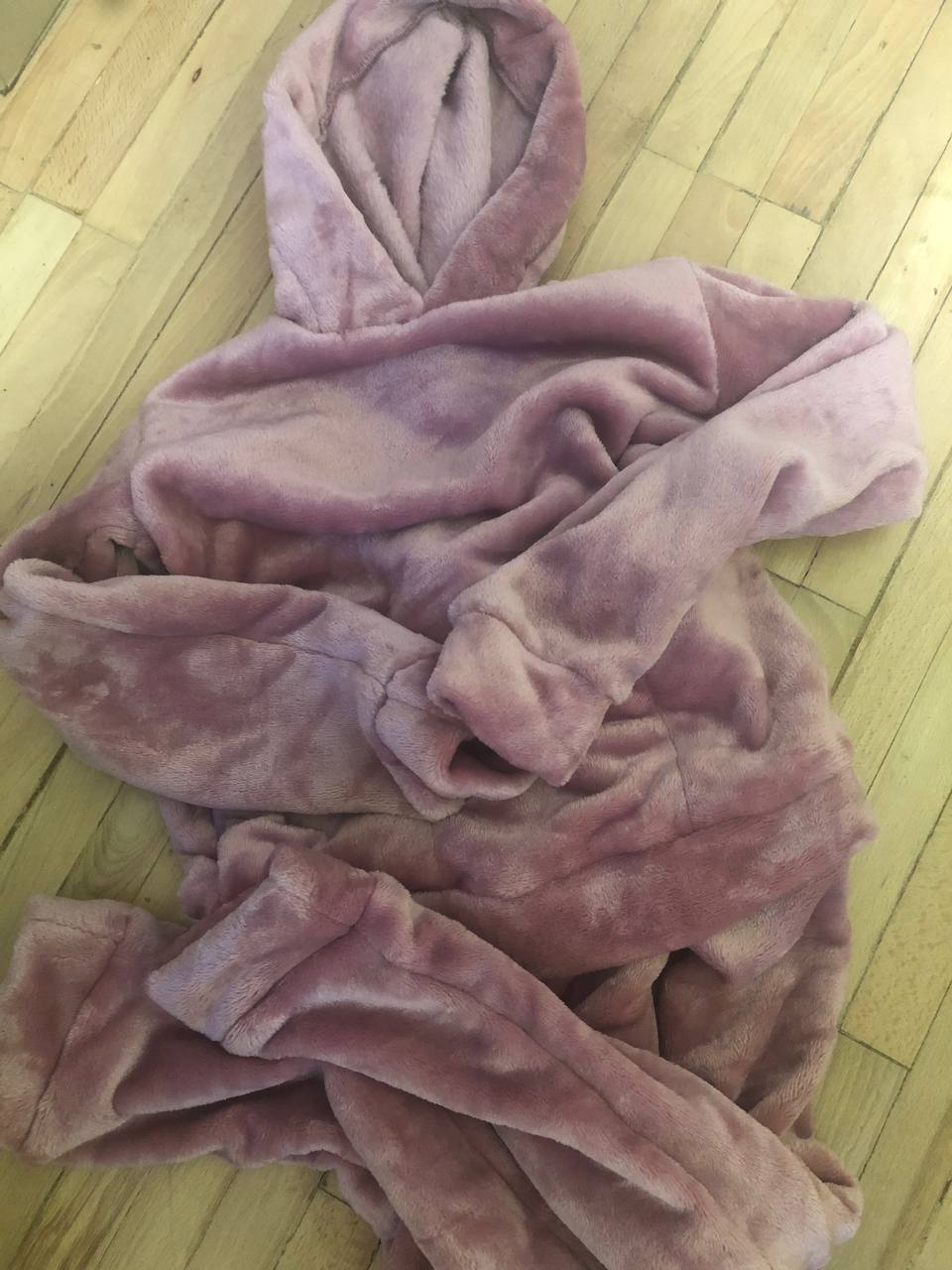 Розпродаж! Піжамка тепла дитяча плюшева з двосторонньої махри велсофт